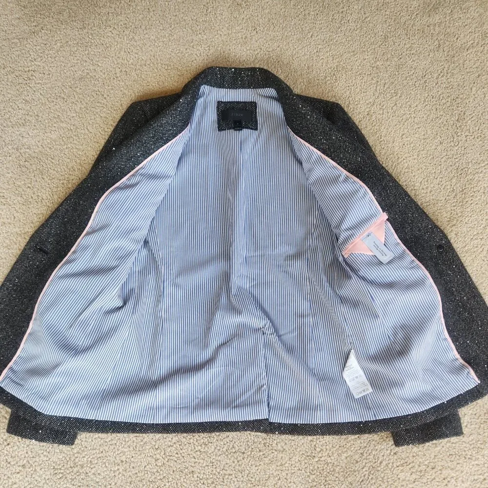 NWOT Sparkle Sequin Campbell Donegal Blazer Herringbone - Picture 8 of 12